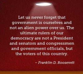 Let us never forget FDR quote